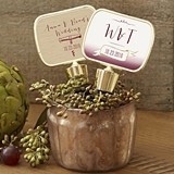 Kate Aspen Personalized Gold Bottle Stopper with Epoxy Dome - Vineyard