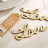 Kate Aspen Script 'Love' Design Antique-Gold Bottle Opener