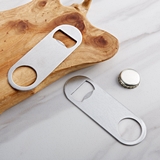 Kate Aspen Blank Silver-Metal Oblong Bottle Opener