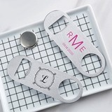 Kate Aspen Personalized Silver-Metal Oblong Bottle Opener - Monogram