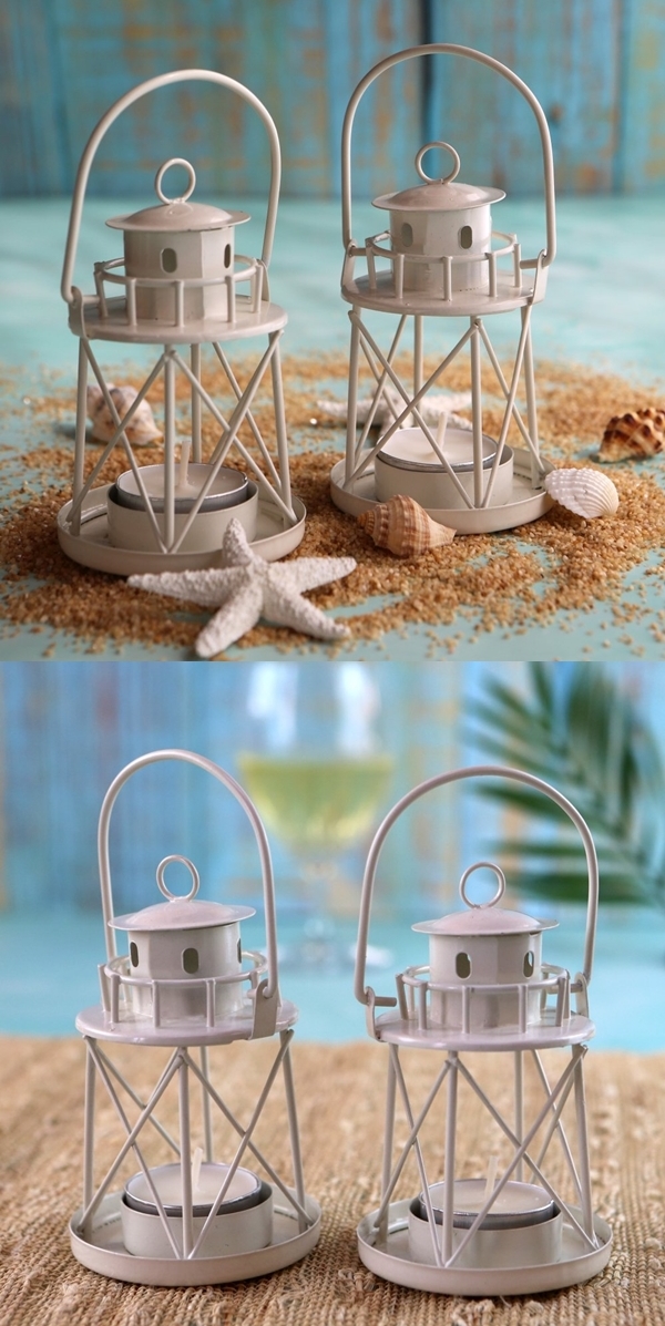 Kate Aspen 'By the Sea' Lighthouse Tea-Light Holder Mini Lantern