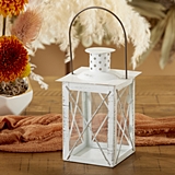 Kate Aspen Luminous White Medium-Sized Lantern Tea Light Holder