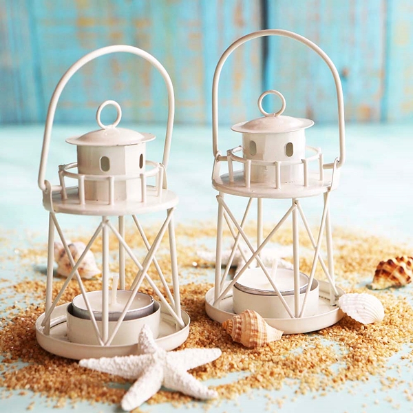 Kate Aspen 'By the Sea' Lighthouse-Shaped Tea-Light Holders (Set of 4)
