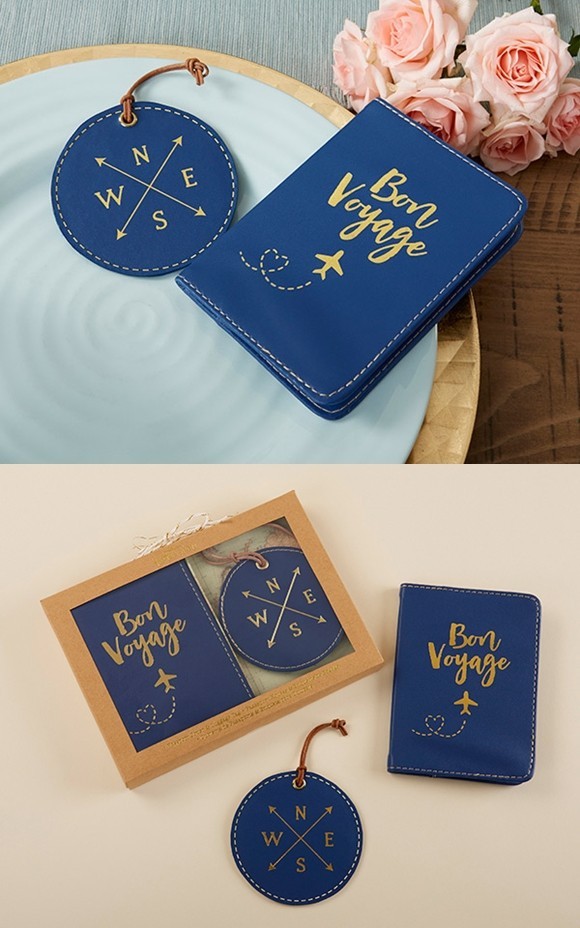 passport cover and luggage tag gift set