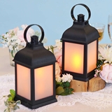 Kate Aspen LED Vintage Marrakesh Decorative Black Lanterns (Set of 2)