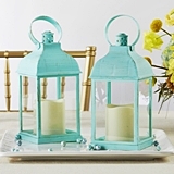 Kate Aspen LED Vintage 'Marrakesh' Decorative Blue Lanterns (Set of 2)