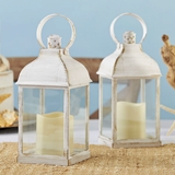 Kate Aspen LED Vintage Marrakesh Decorative White Lanterns (Set of 2)