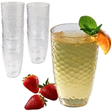 Kate Aspen 23oz Hammered-Finish Clear-Colored Shatterpoof Acrylic Cups (Set of 8)