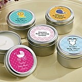 Kate Aspen Cute Personalized Baby Shower Miniature Candle Tins