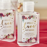 Kate Aspen 2oz Hand Sanitizer with Burgundy Blush Sticker (Set of 12)