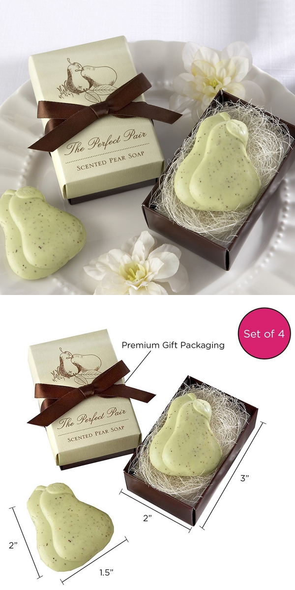 Kate Aspen 'The Perfect Pair' Scented Pear Soap (Set of 4)