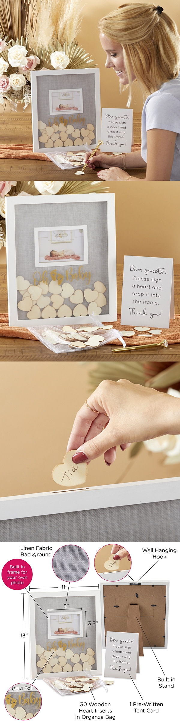 Kate Aspen 'Oh Baby' Baby Shower Guest Book Alternative Frame