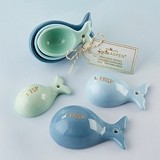 Kate Aspen Ceramic Whale-Shaped Measuring Spoons (Set of 3)