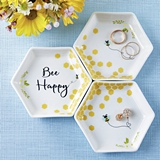 Kate Aspen "Bee Happy" Ceramic Trinket Dishes (Set of 3)