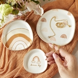 Kate Aspen 'Boho Rainbow' Ceramic Trinket Dishes (Set of 3)