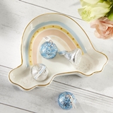 Kate Aspen 'Boho Rainbow' Ceramic Trinket Dish with Gold Foil Accents