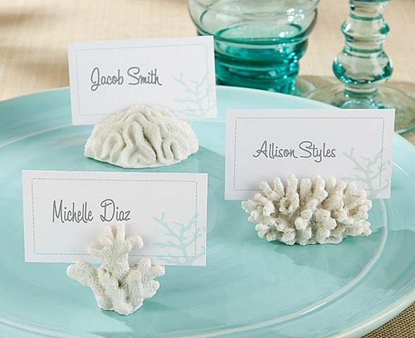 Kate Aspen Seven Seas Coral Placecards/Photo Holders (Set of 6)