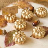 Kate Aspen Harvest Gold Mini Pumpkin Place Card Holders (Set of 6)