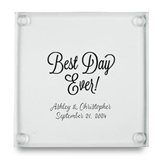 Kate Aspen 'Best Day Ever' Personalized Glass Coasters (Set of 12)