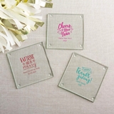 Kate Aspen Personalized Glass Coasters - Holiday Designs (Set of 12)