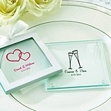 Kate Aspen Stylish Personalized Glass Coasters (Set of 12)