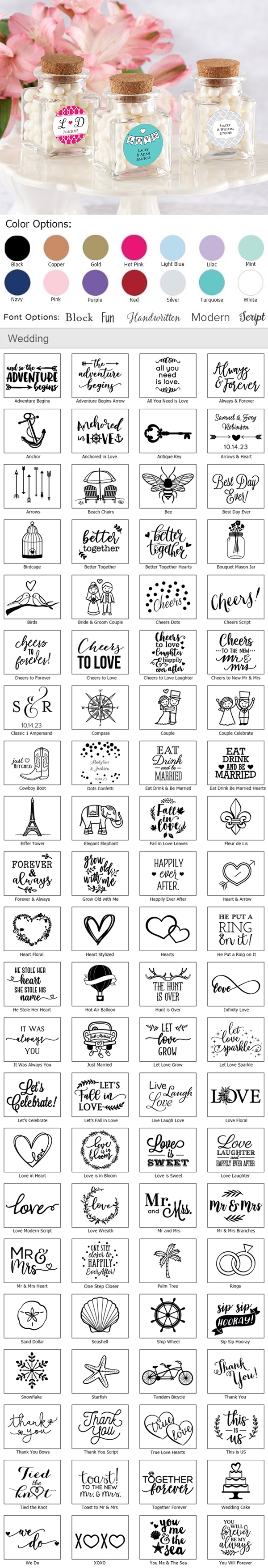 Classic Personalized Cork-Stopped Mini Glass Jars (Set of 12)