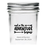 Kate Aspen Personalized Adventure Begins Design Mason Jars (Set of 12)