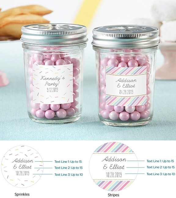 personalized mason jars with so sweet collection designs set of