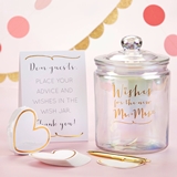 Kate Aspen Iridescent Wedding Wish Jar with Heart Shaped Advice Cards