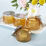 Kate Aspen 'Garden Blooms' Amber Glass Tea Light Holders (Set of 4)