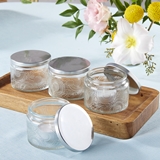 Kate Aspen 'Garden Blooms' Clear Glass Tea Light Holders (Set of 4)