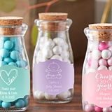 Adorable Personalized Baby Shower Vintage Milk Bottle Jars (Set of 18)