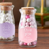 Personalized Vintage Milk Bottle Jars (Birthday Designs) (Set of 18)
