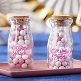 Vintage Milk Bottle Jars with Cute Little Princess Design (Set of 18)