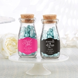 Personalized Vintage Milk Bottle Jars (Wedding Designs) (Set of 18)