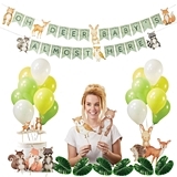 Kate Aspen Woodland Baby Decorations and Shower Signs Kit (41 Pieces)