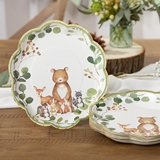 Kate Aspen Woodland Baby 9 in. Premium Paper Plates (Set of 16)