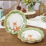 Kate Aspen Woodland Baby 7 in. Premium Paper Plates (Set of 16)