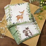 Kate Aspen Woodland Baby Two-Ply Paper Napkins (Set of 30)