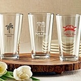 Kate Aspen Stunning Personalized Pint Glasses (Wedding Designs)
