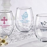 Kate Aspen Personalized Stemless 15 oz. Wine Glass (Religious Designs)