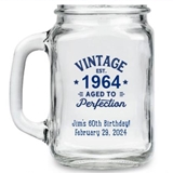 Kate Aspen 'Vintage Aged to Perfection' Personalized 16oz Mason Jar