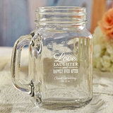 Kate Aspen Personalized 16oz Mason Jars (Wedding Words Designs)