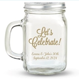 Kate Aspen 'Let's Celebrate' Design Personalized 12oz Mason Jar