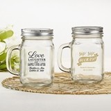 Kate Aspen Personalized 12 oz. Mason Jar Mug (Wedding Designs)