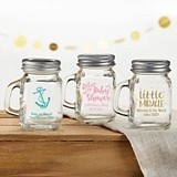 Kate Aspen Personalized Mini Mason Jar w/ Handle (Baby Shower Designs)