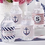 Kate Aspen Nautical Bridal Shower Personalized Water Bottle Labels