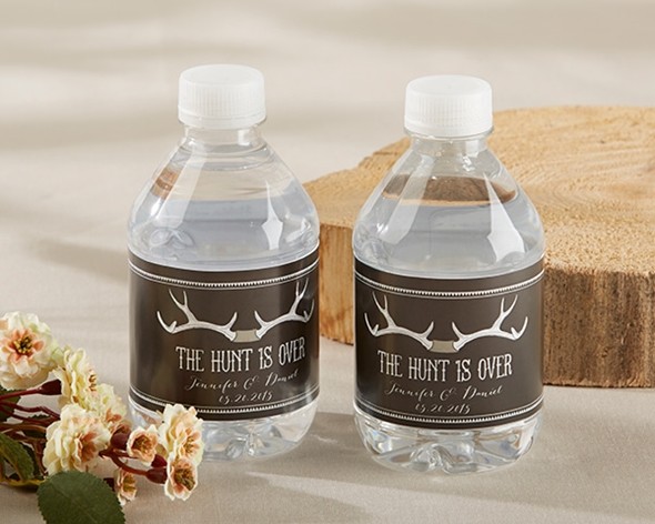 Kate Aspen Personalized 'The Hunt is Over' Water Bottle Labels