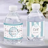 Kate Aspen Beach Tides Designs Personalized Water Bottle Labels