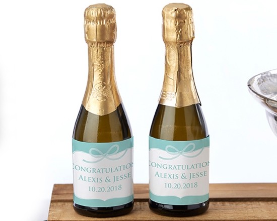 Kate Aspen 'Something Blue' Personalized Mini Wine Bottle Labels